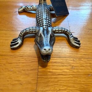 Decorative Silver Alligator bottle opener